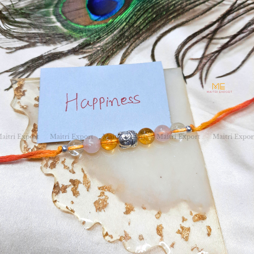 Natural crystal stone purposed rakhi-Maitri Export | Crystals Store