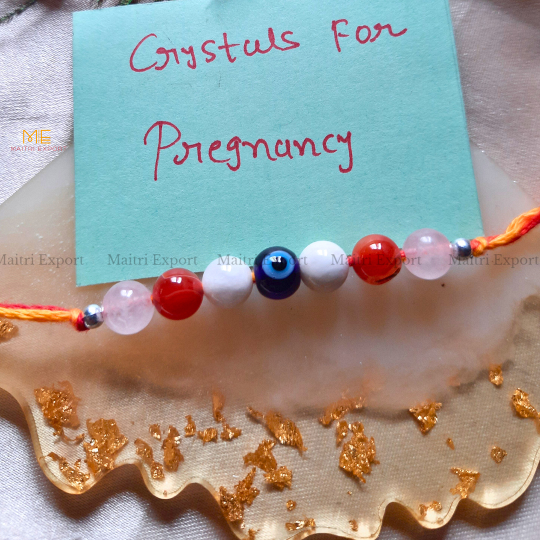 Natural crystal stone purposed rakhi-Maitri Export | Crystals Store