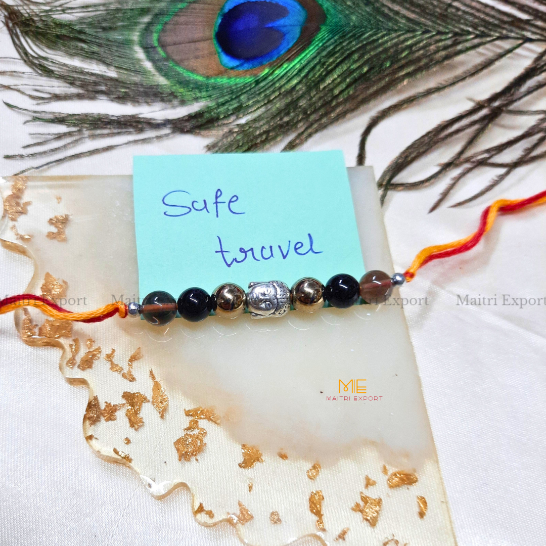 Natural crystal stone purposed rakhi-Maitri Export | Crystals Store