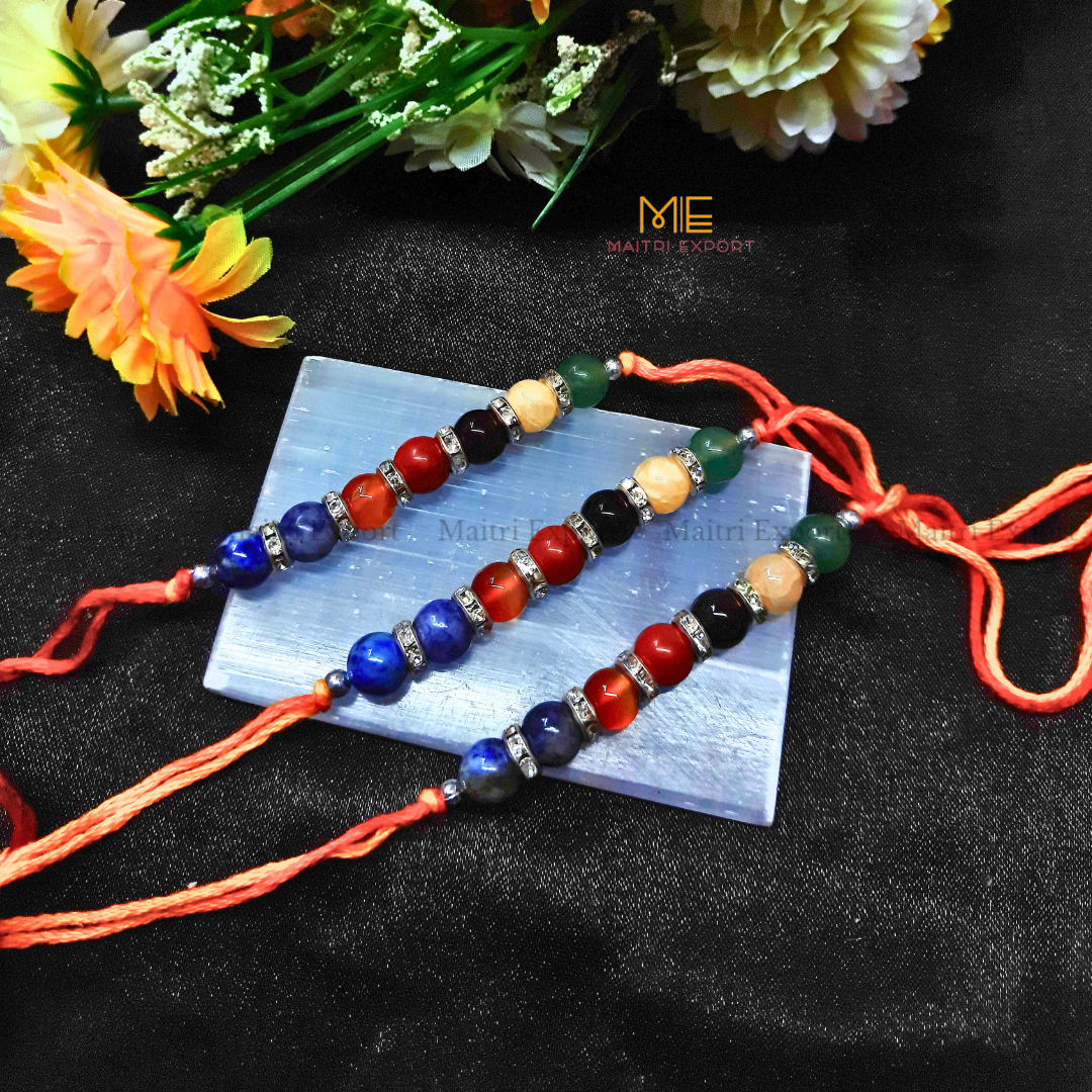 7 chakra rakhis-Maitri Export | Crystals Store