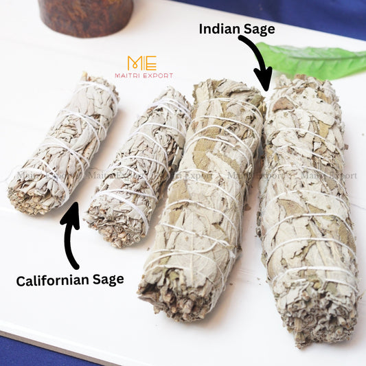 Dried white sage incense stick ( 1 Stick )-Maitri Export | Crystals Store