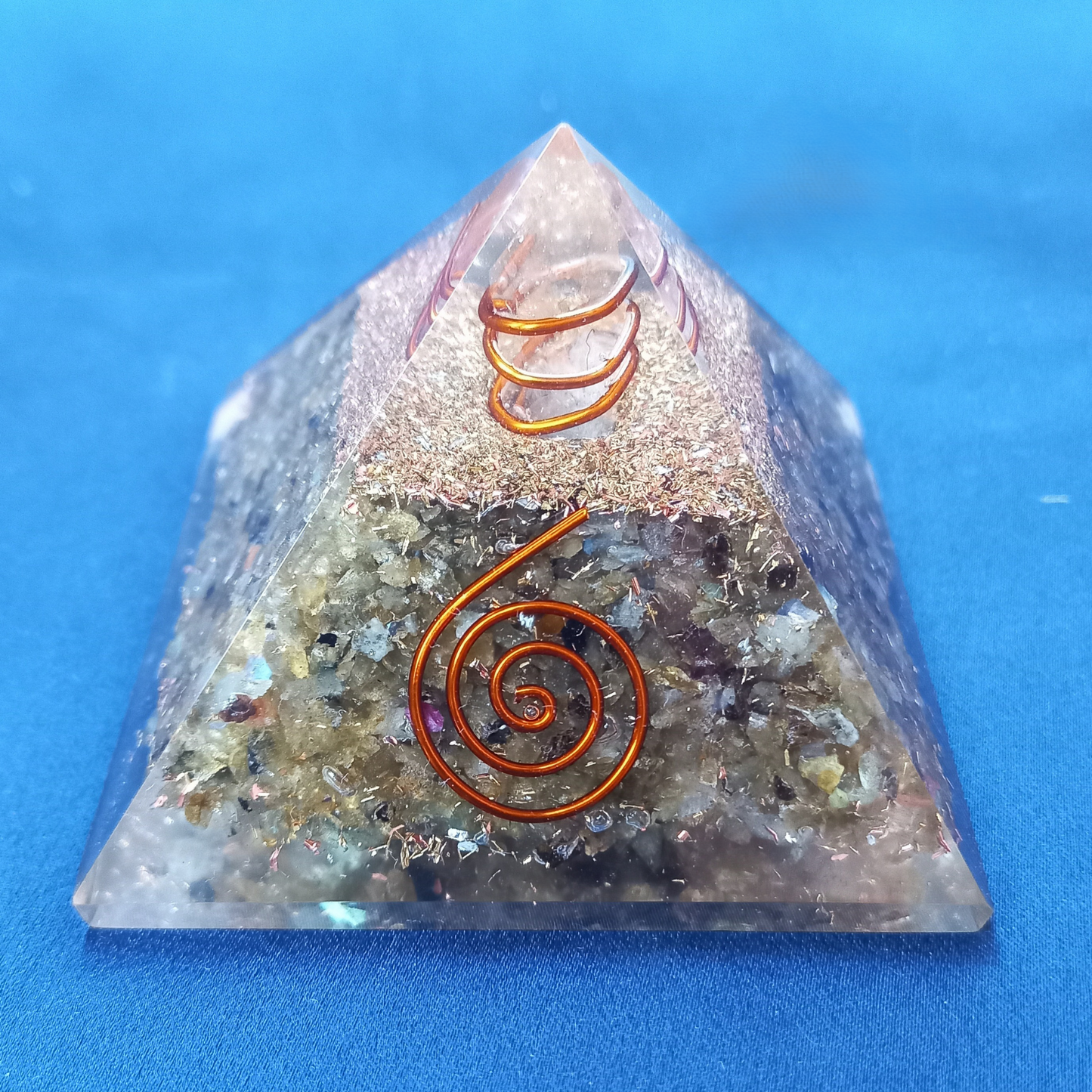 Single stone orgone pyramids-Labradorite-Maitri Export | Crystals Store