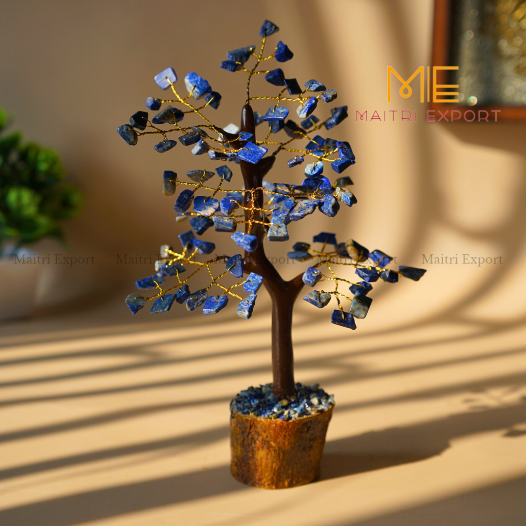 100 Beads natural healing crystal stone tree-Lapis-Maitri Export | Crystals Store