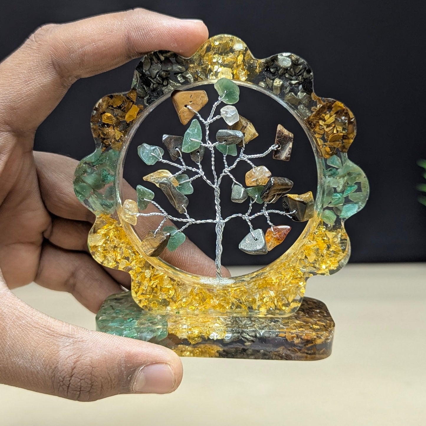 Money Magnet Flower Orgone Tree-Maitri Export | Crystals Store