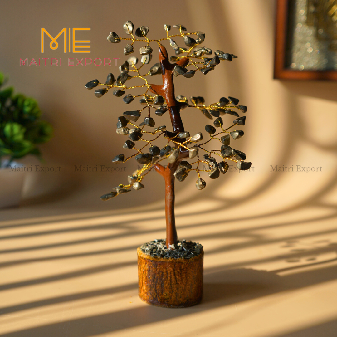 100 Beads natural healing crystal stone tree-Pyrite-Maitri Export | Crystals Store