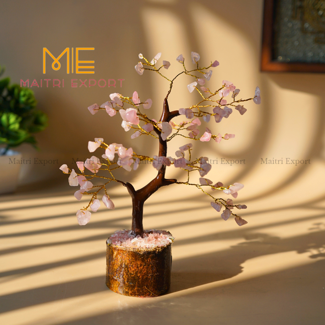 100 Beads natural healing crystal stone tree-Rose-Maitri Export | Crystals Store