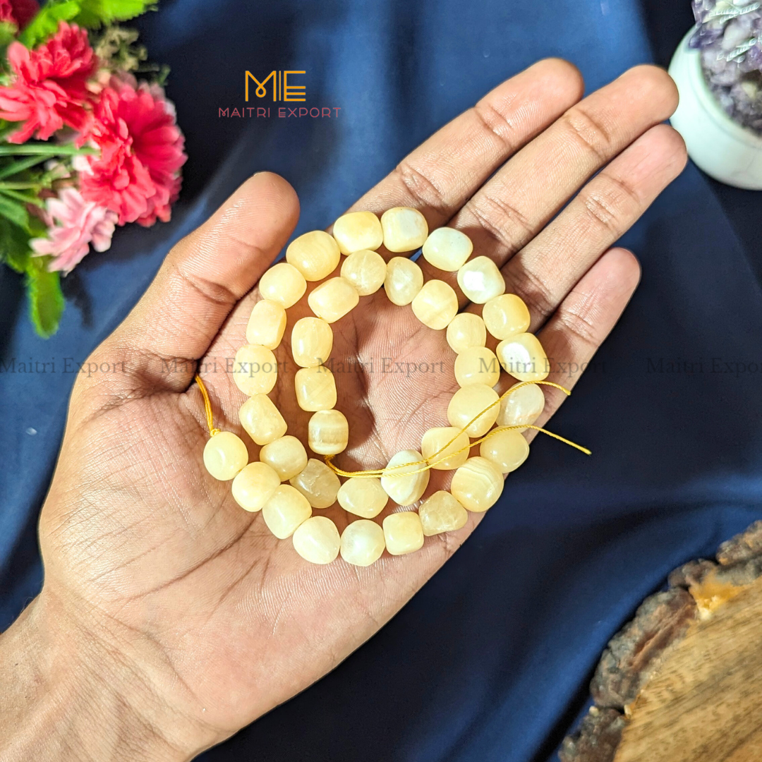 Small Tumble healing Crystal Loose Beads-Calcite-Maitri Export | Crystals Store