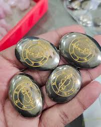 pyrite clauneck carving oval-Maitri Export | Crystals Store