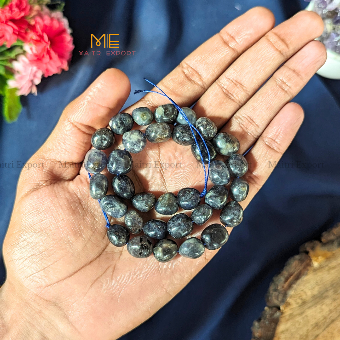 Small Tumble healing Crystal Loose Beads-Iolite-Maitri Export | Crystals Store