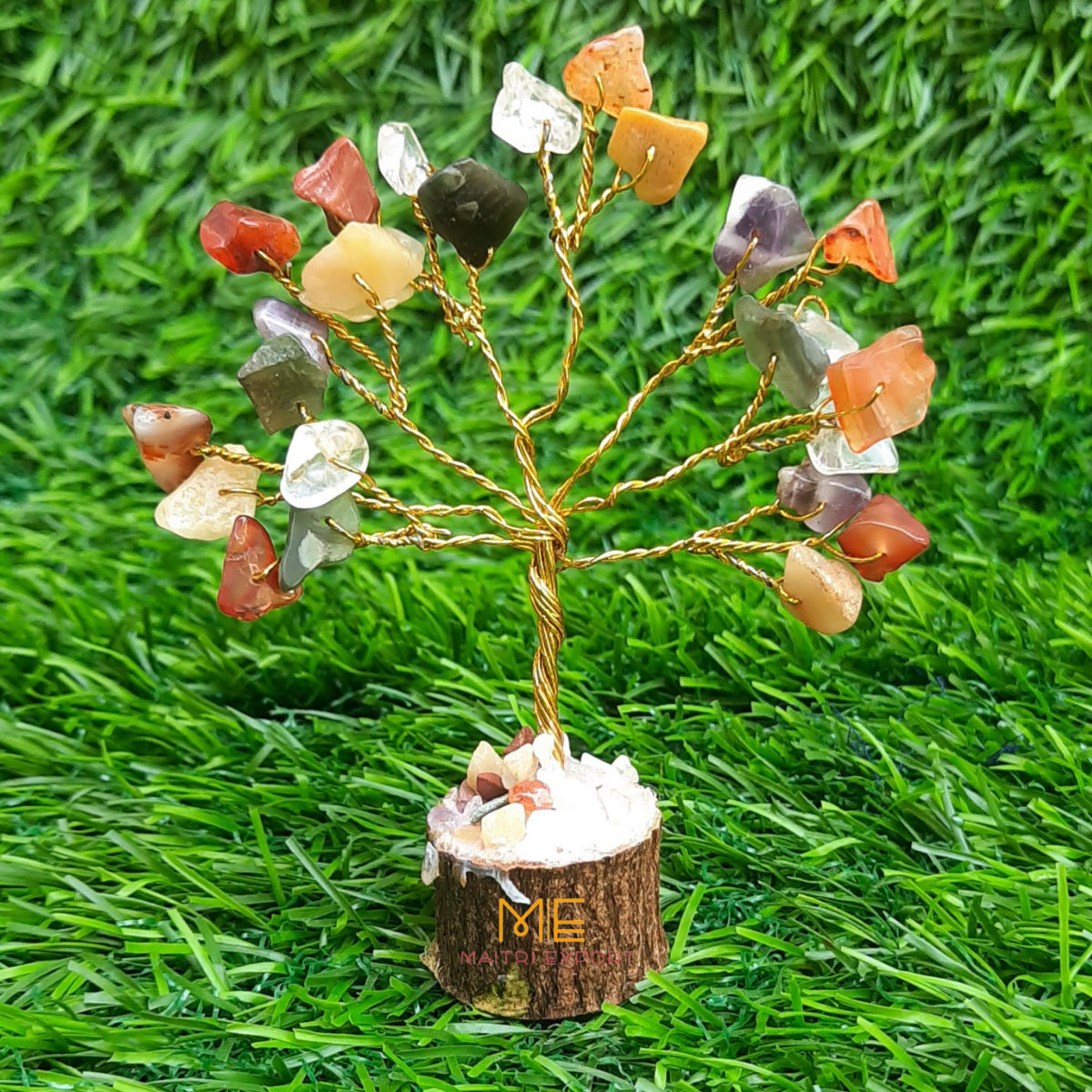 Mini Crystal Beads Tree( 25 Beads )-Maitri Export | Crystals Store