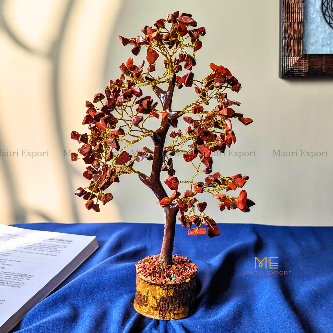300 Beads Chips Crystal Stone Tree-Red Jasper-Maitri Export | Crystals Store