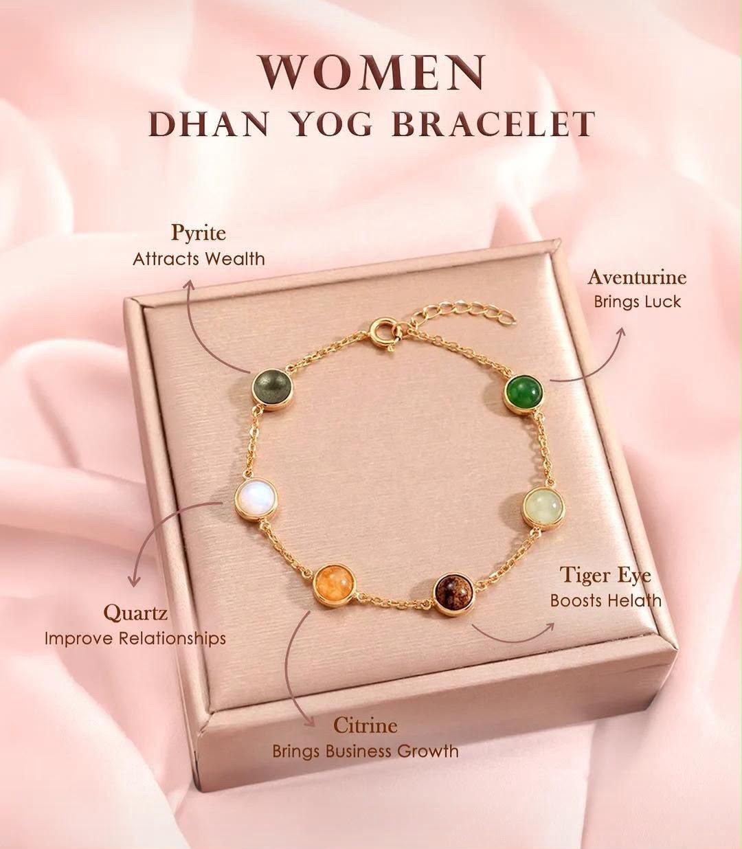 Dhanyog golden chain bracelet