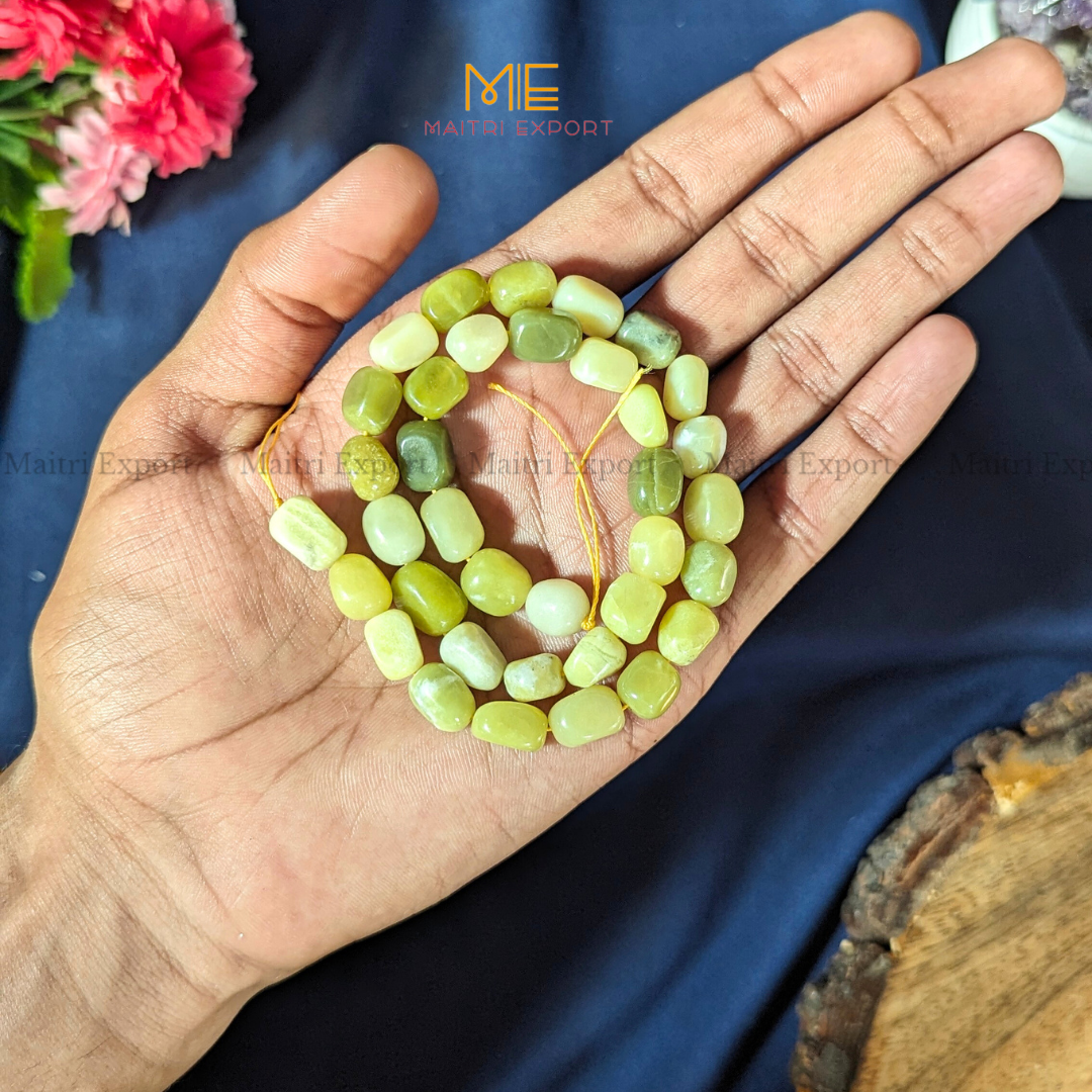 Small Tumble healing Crystal Loose Beads-Serpentine-Maitri Export | Crystals Store