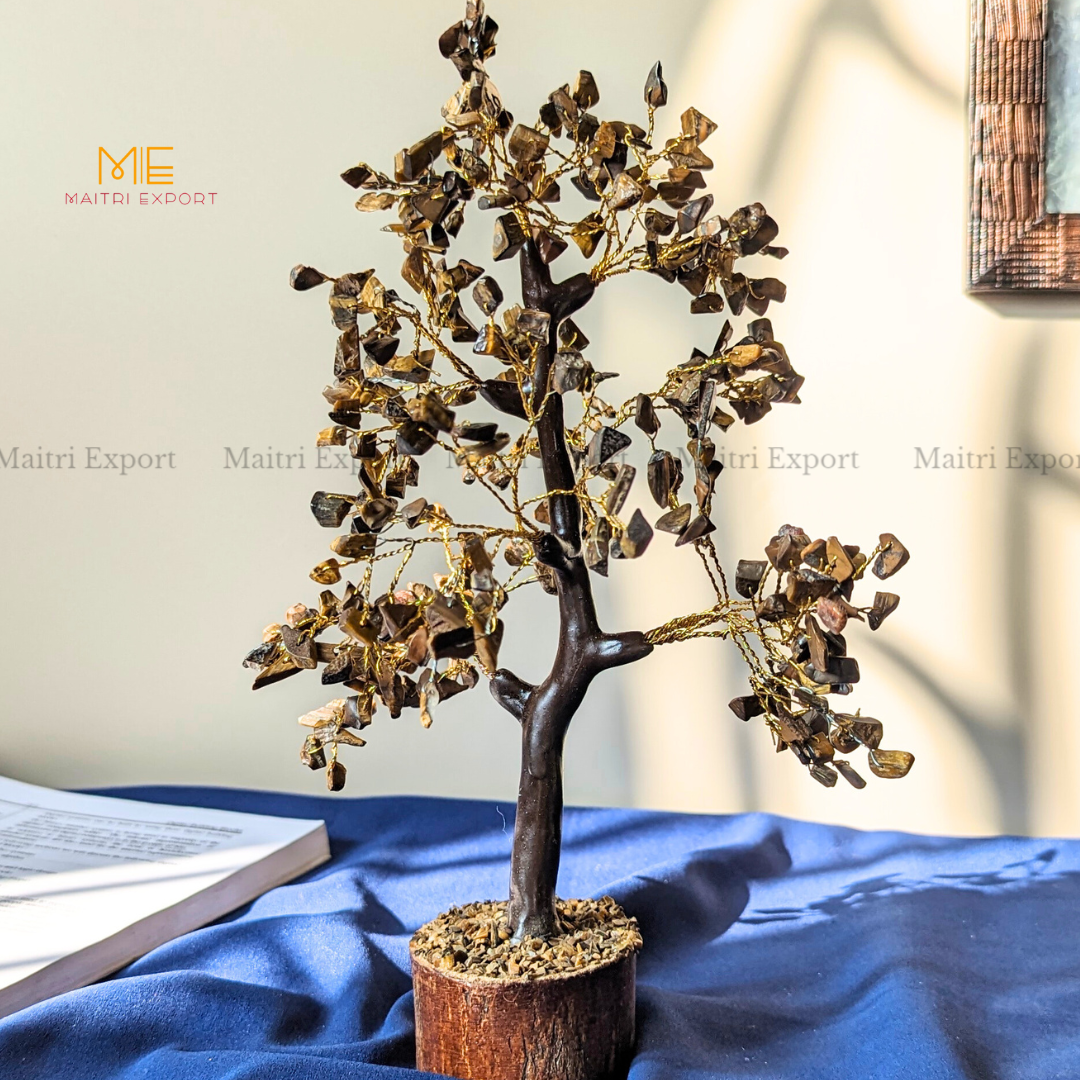 300 Beads Chips Crystal Stone Tree-Tiger Eye-Maitri Export | Crystals Store