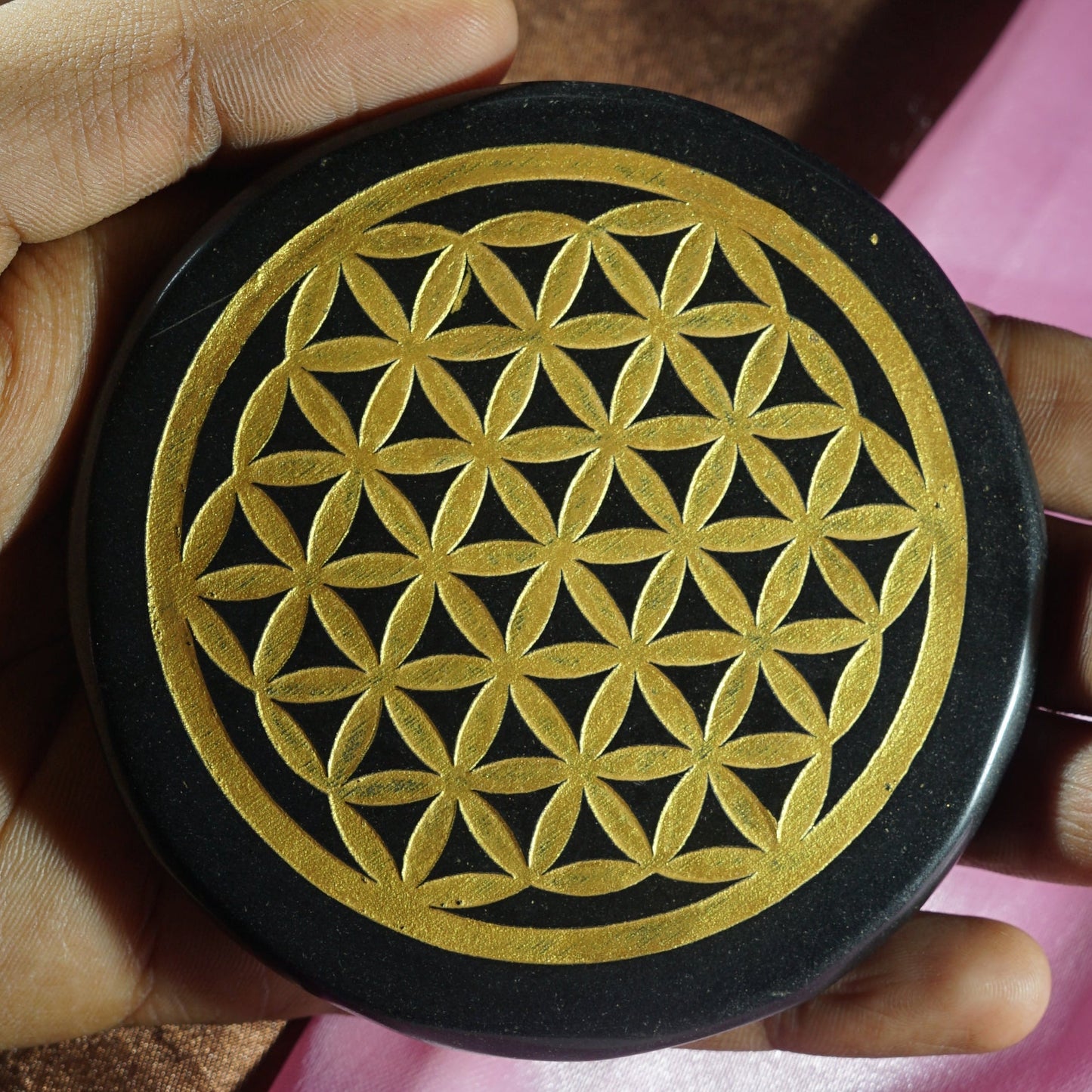 Black 3 Inch Carving Plate