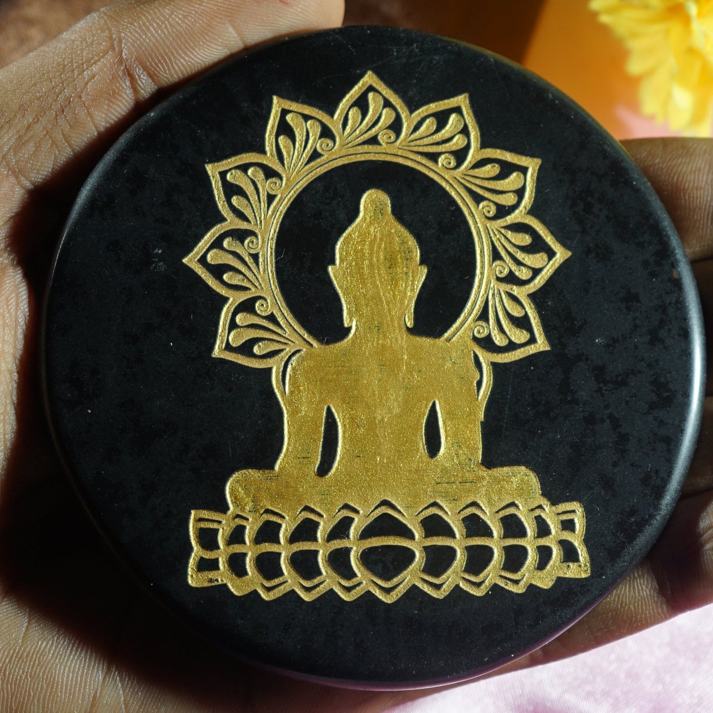 Black 3 Inch Carving Plate
