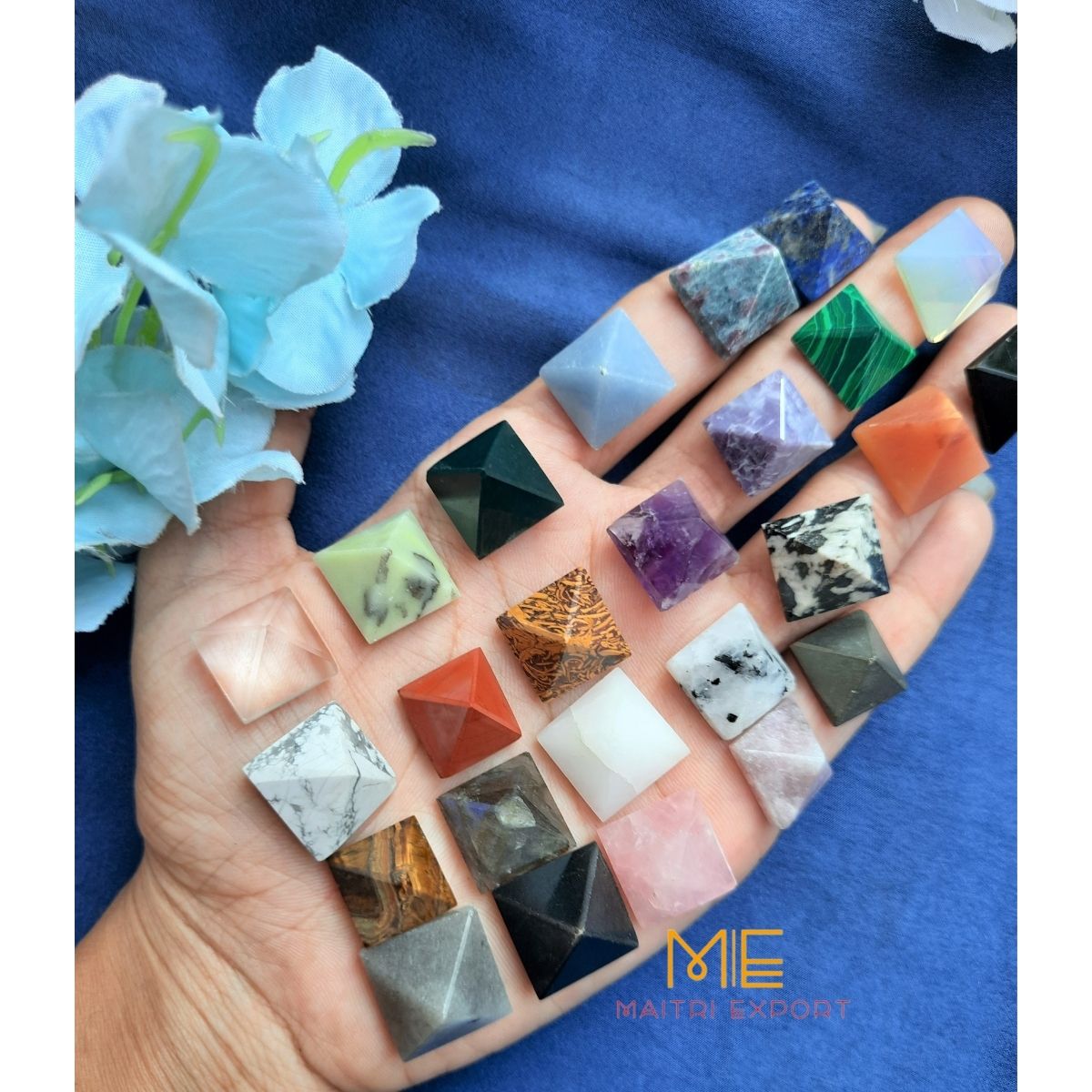 Crystal stone pyramids, mini ( 0.5 inch )-Maitri Export | Crystals Store
