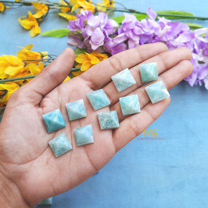 Crystal stone pyramids, mini ( 0.5 inch )-Amazonite-Maitri Export | Crystals Store