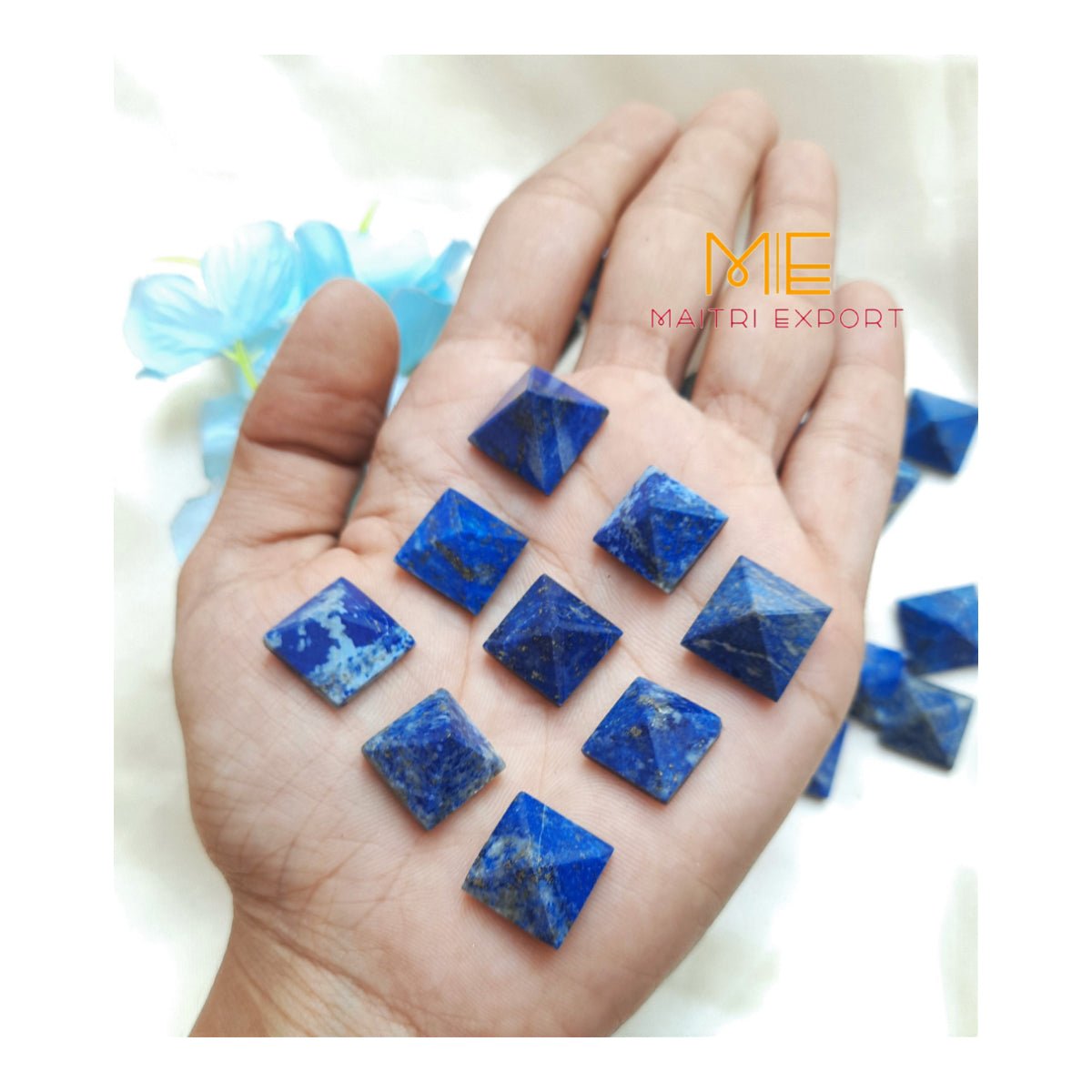 Crystal stone pyramids, mini ( 0.5 inch )-Lapis Lazuli-Maitri Export | Crystals Store