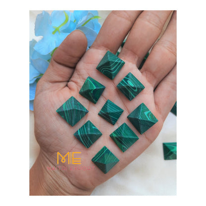 Crystal stone pyramids, mini ( 0.5 inch )-Malachite-Maitri Export | Crystals Store