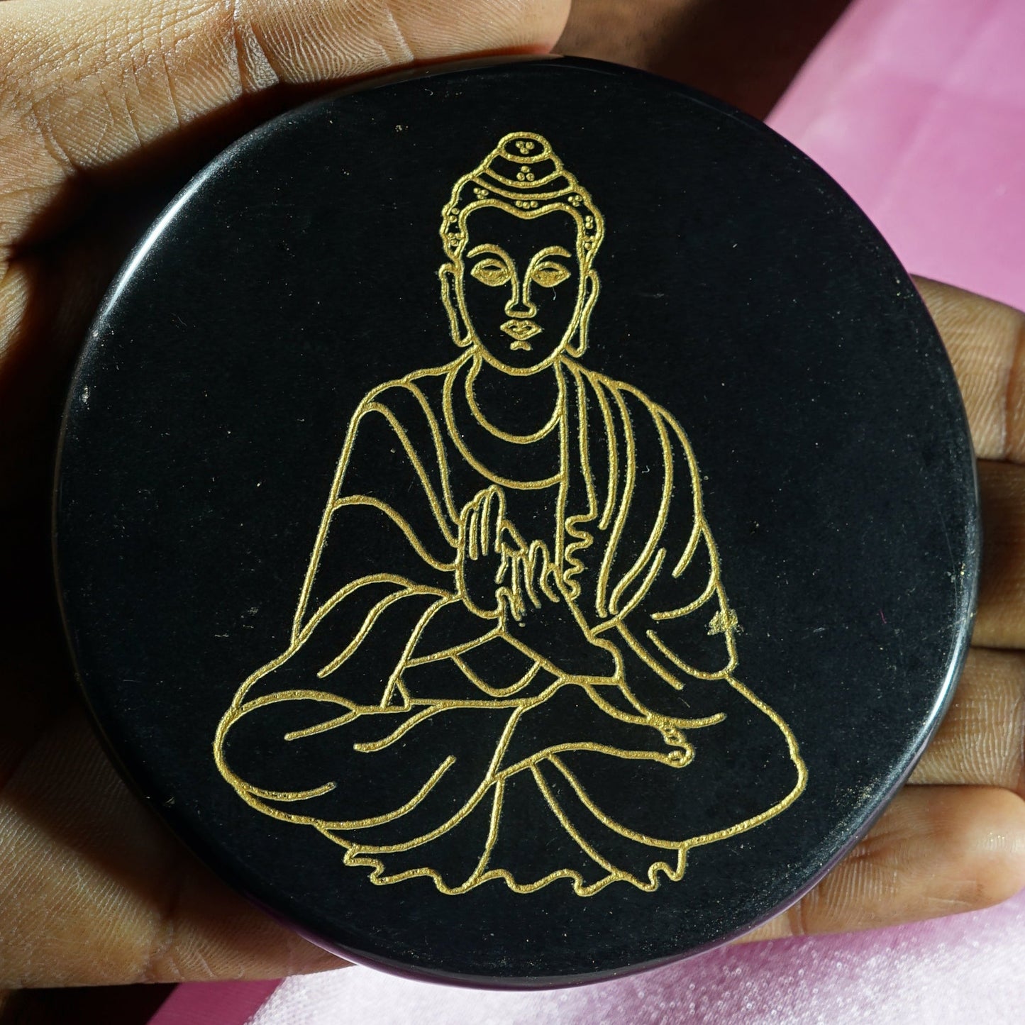 Black 3 Inch Carving Plate