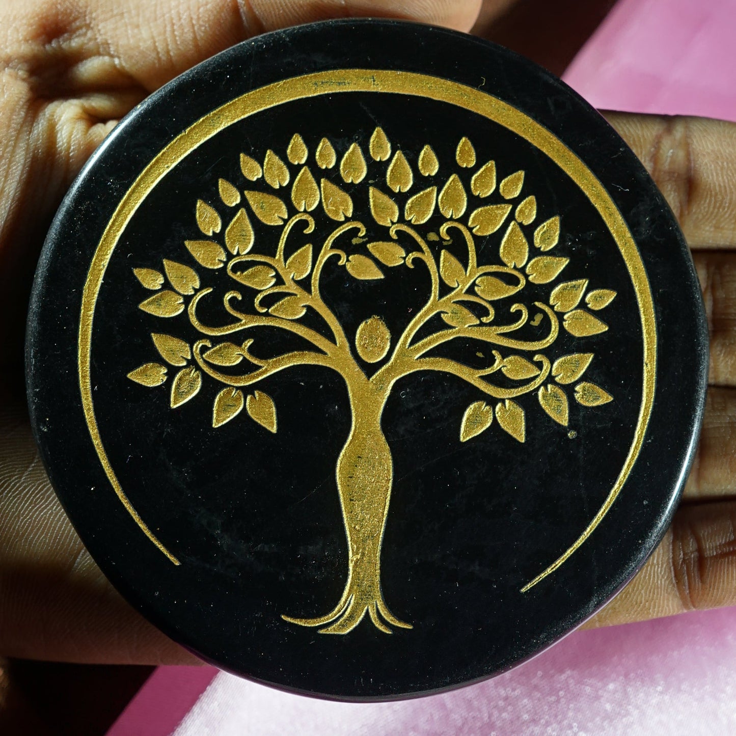 Black 3 Inch Carving Plate
