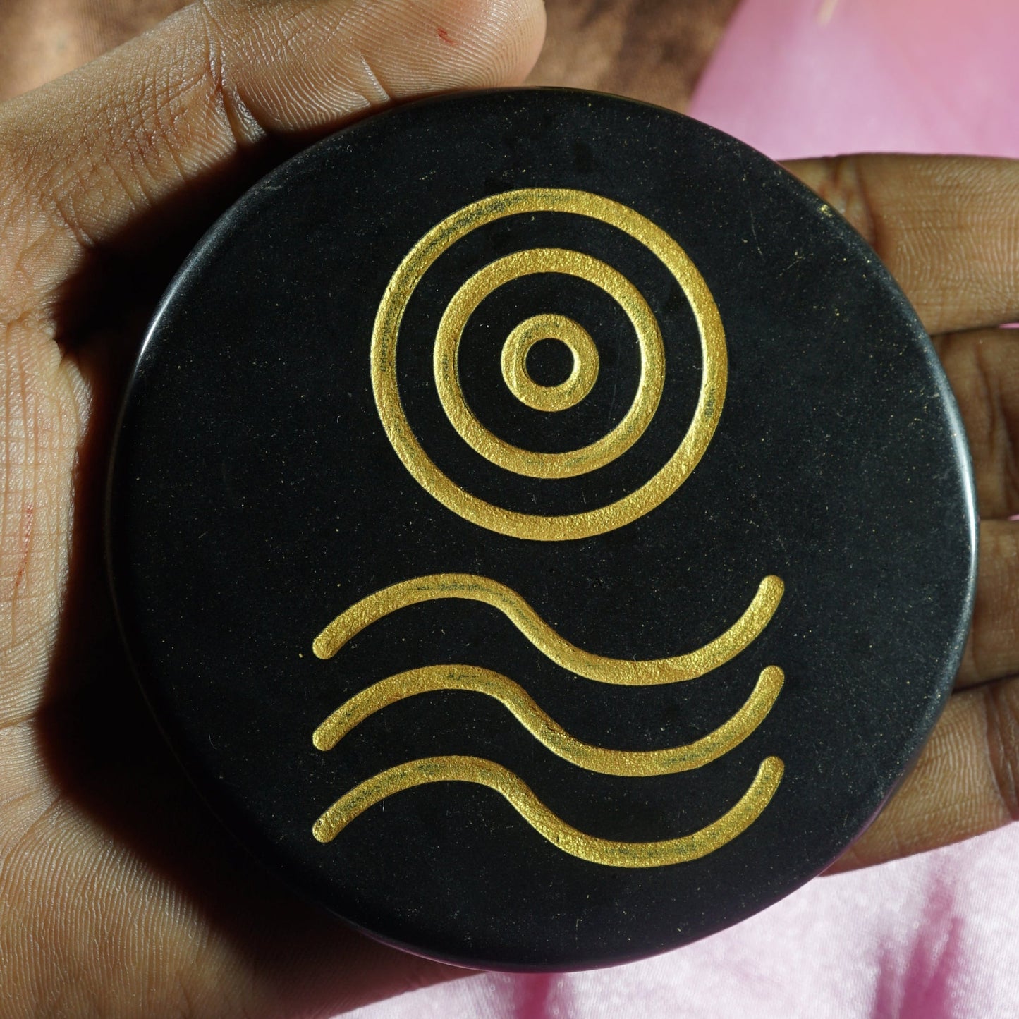 Black 3 Inch Carving Plate