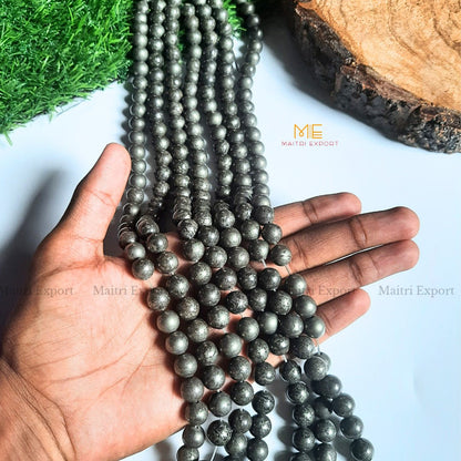 10mm round loose crystal beads strand / string-Pyrite-Maitri Export | Crystals Store