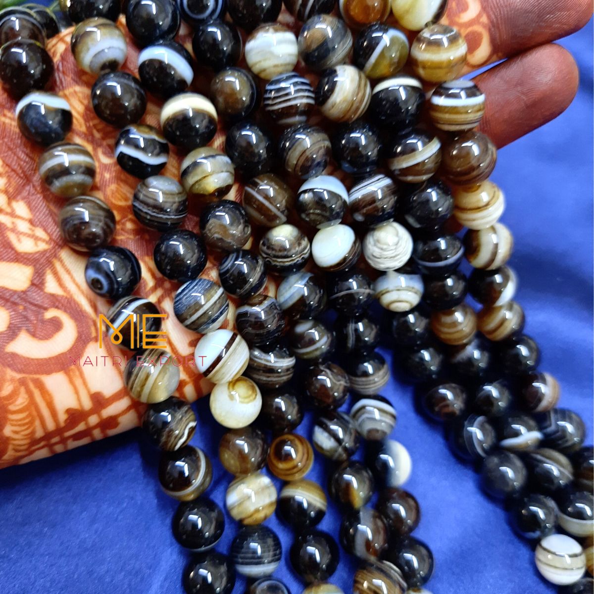 10mm round loose crystal beads strand / string-Sulemani Hakik-Maitri Export | Crystals Store