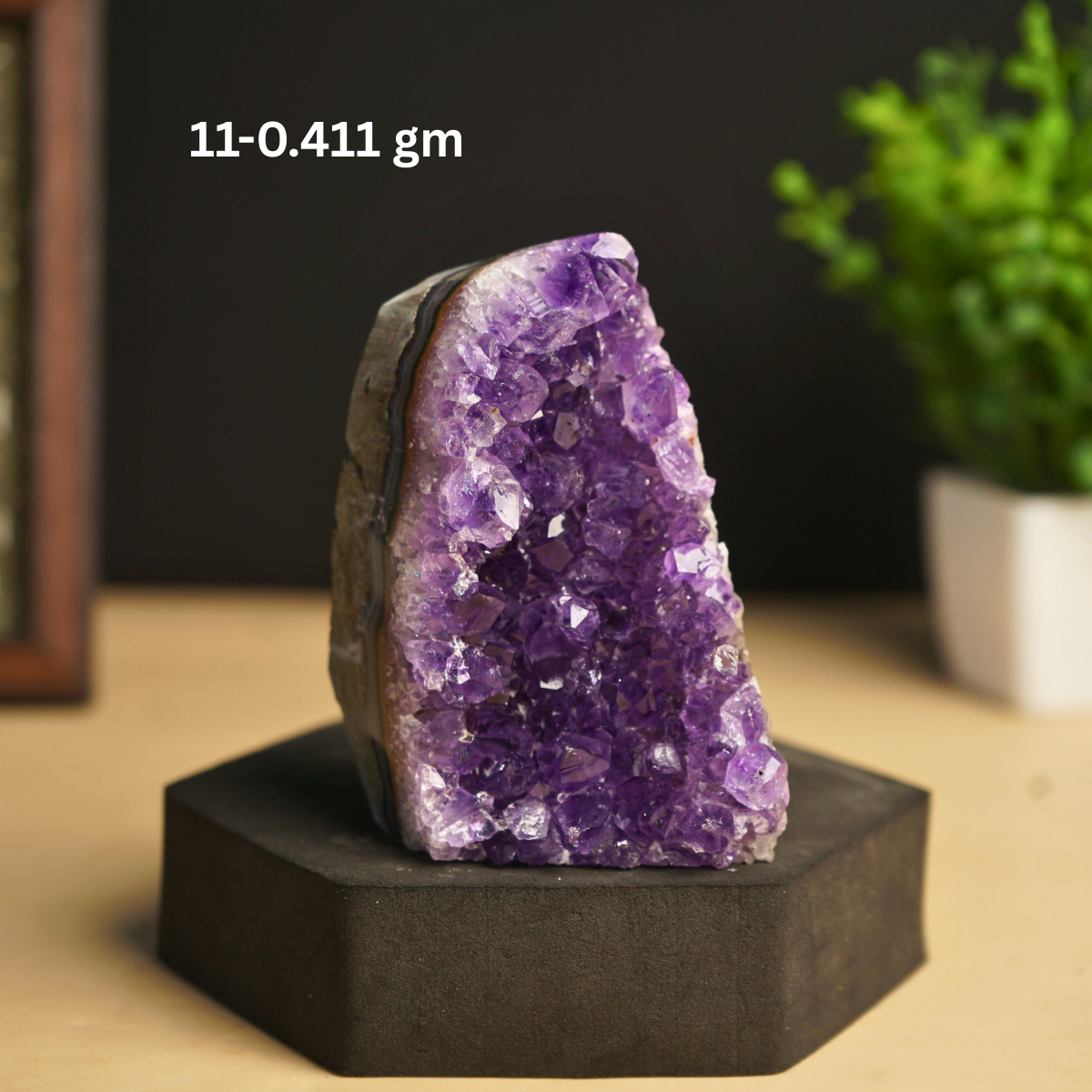 Amethyst mini / small geode-11 - 411gm-Maitri Export | Crystals Store
