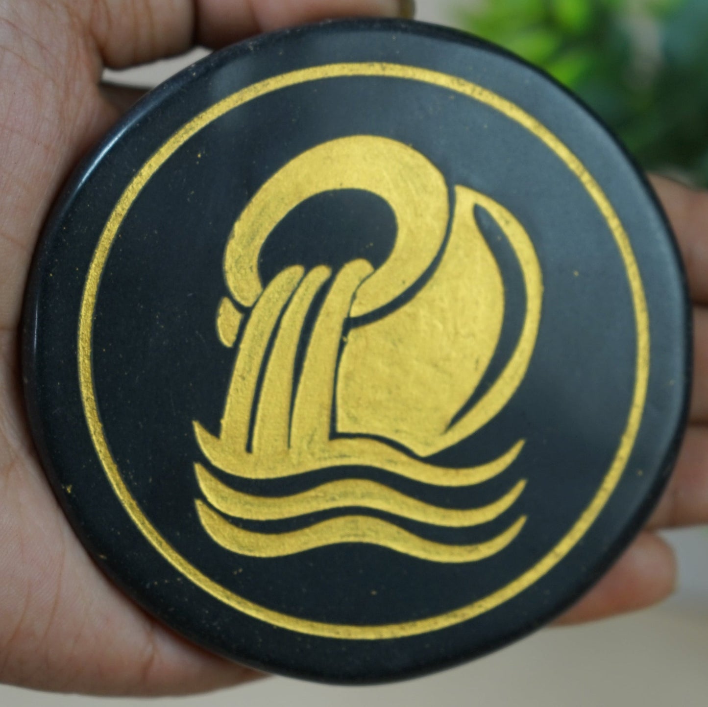 Black 3 Inch Carving Plate