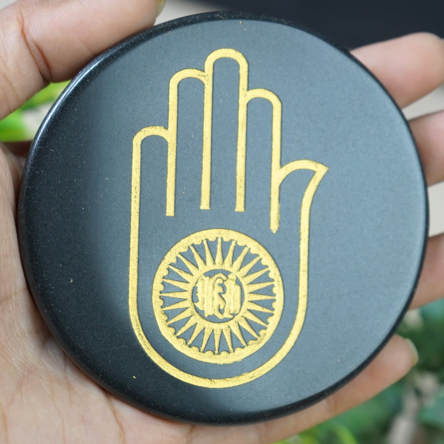 Black 3 Inch Carving Plate