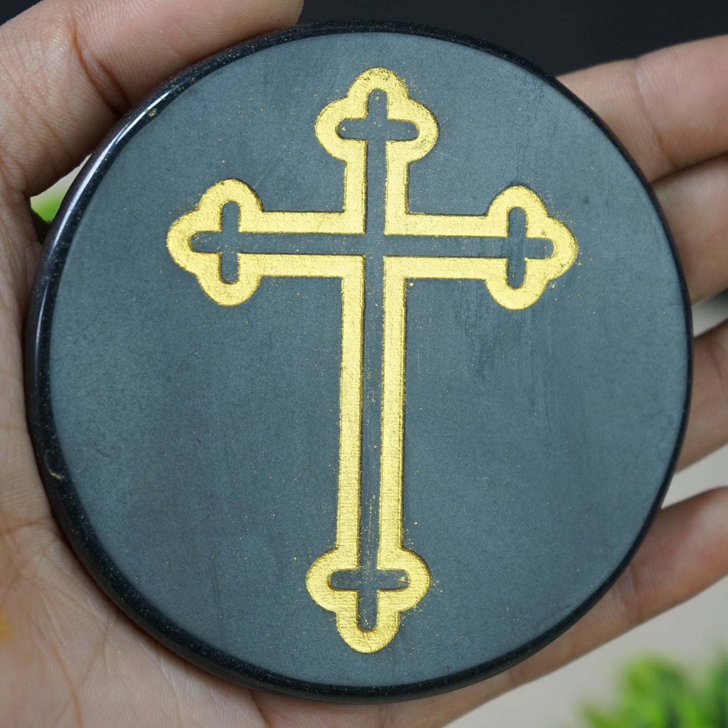 Black 3 Inch Carving Plate