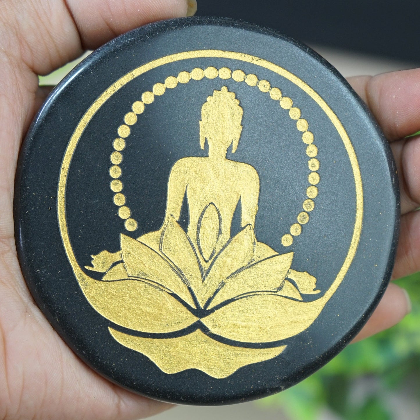 Black 3 Inch Carving Plate
