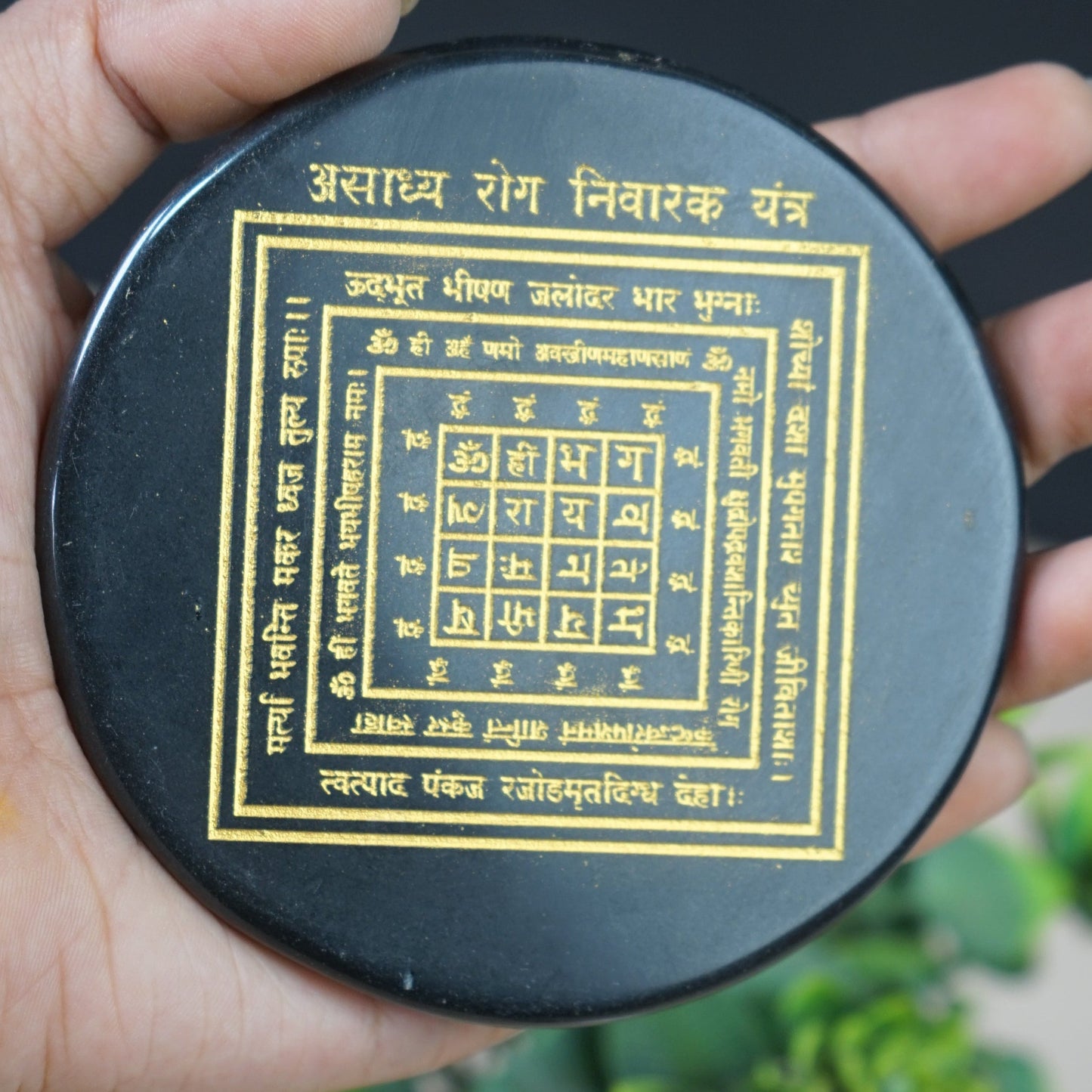 Black 3 Inch Carving Plate