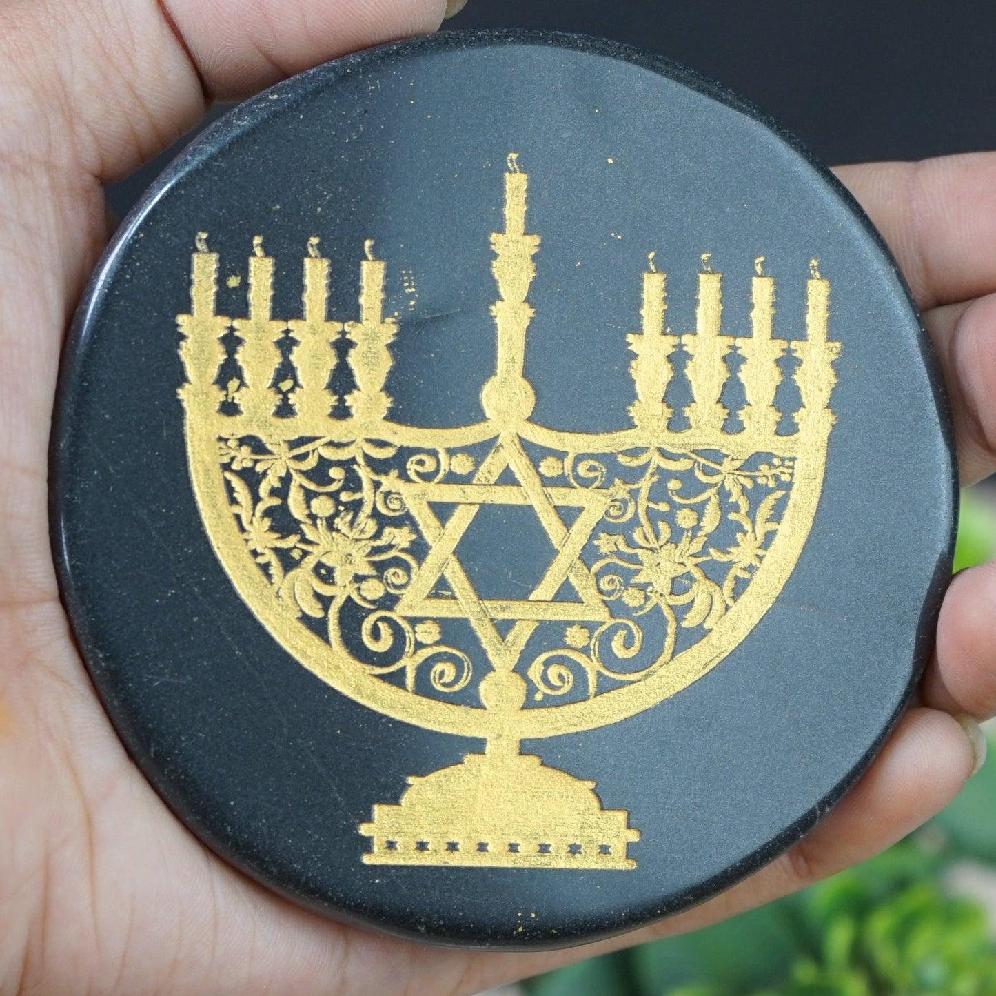 Black 3 Inch Carving Plate