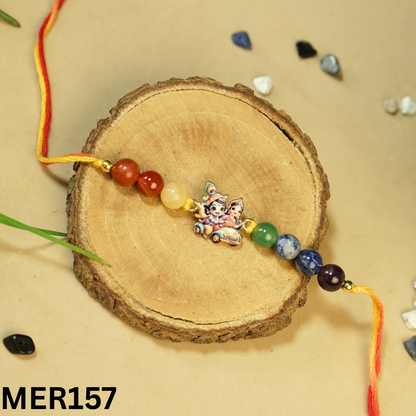 7 chakra stones with kids cartoon charms rakhi.-Krishna No.7 [MER157]-Maitri Export | Crystals Store