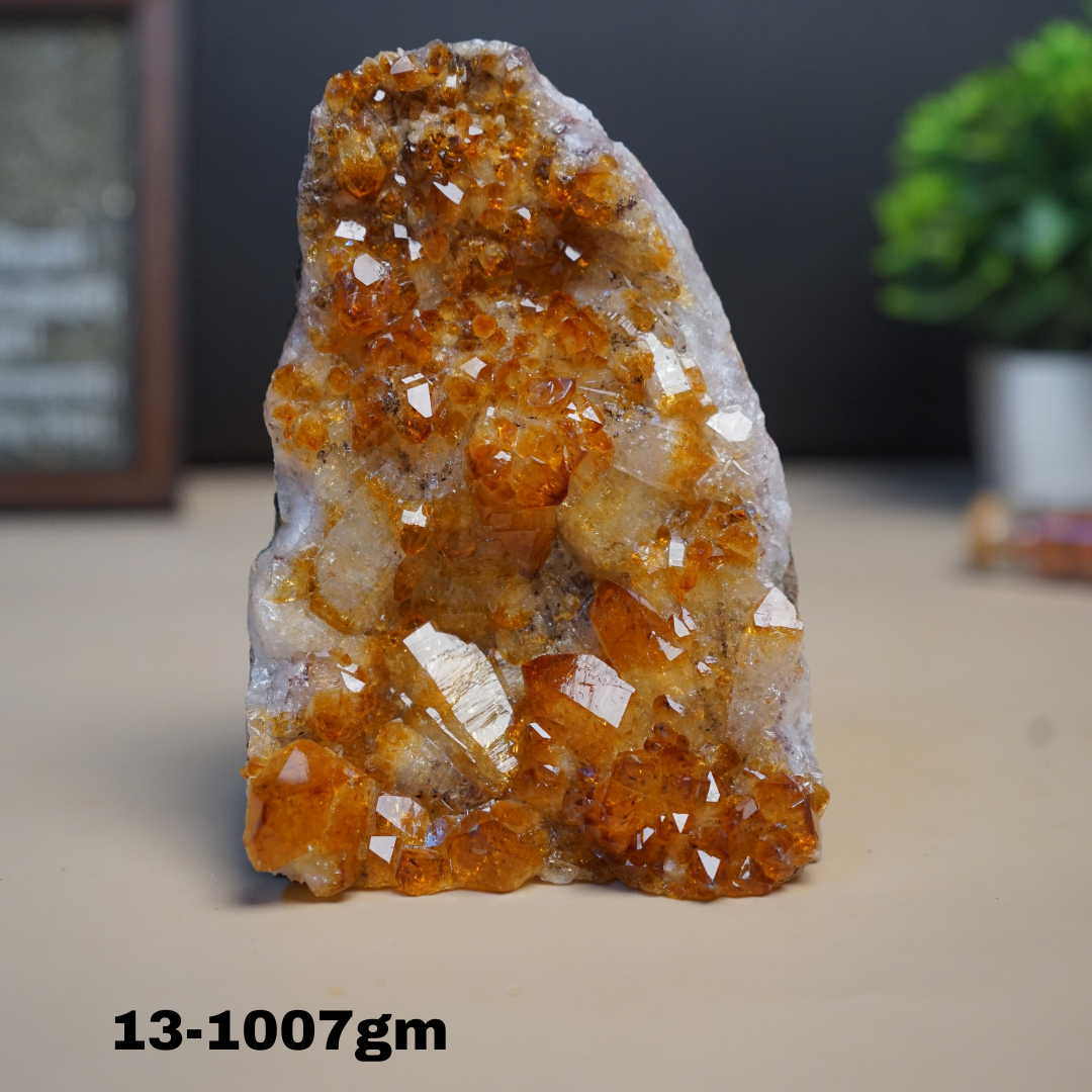 Citrine Geode Cluster from Brazil-13 - 1007gm-Maitri Export | Crystals Store