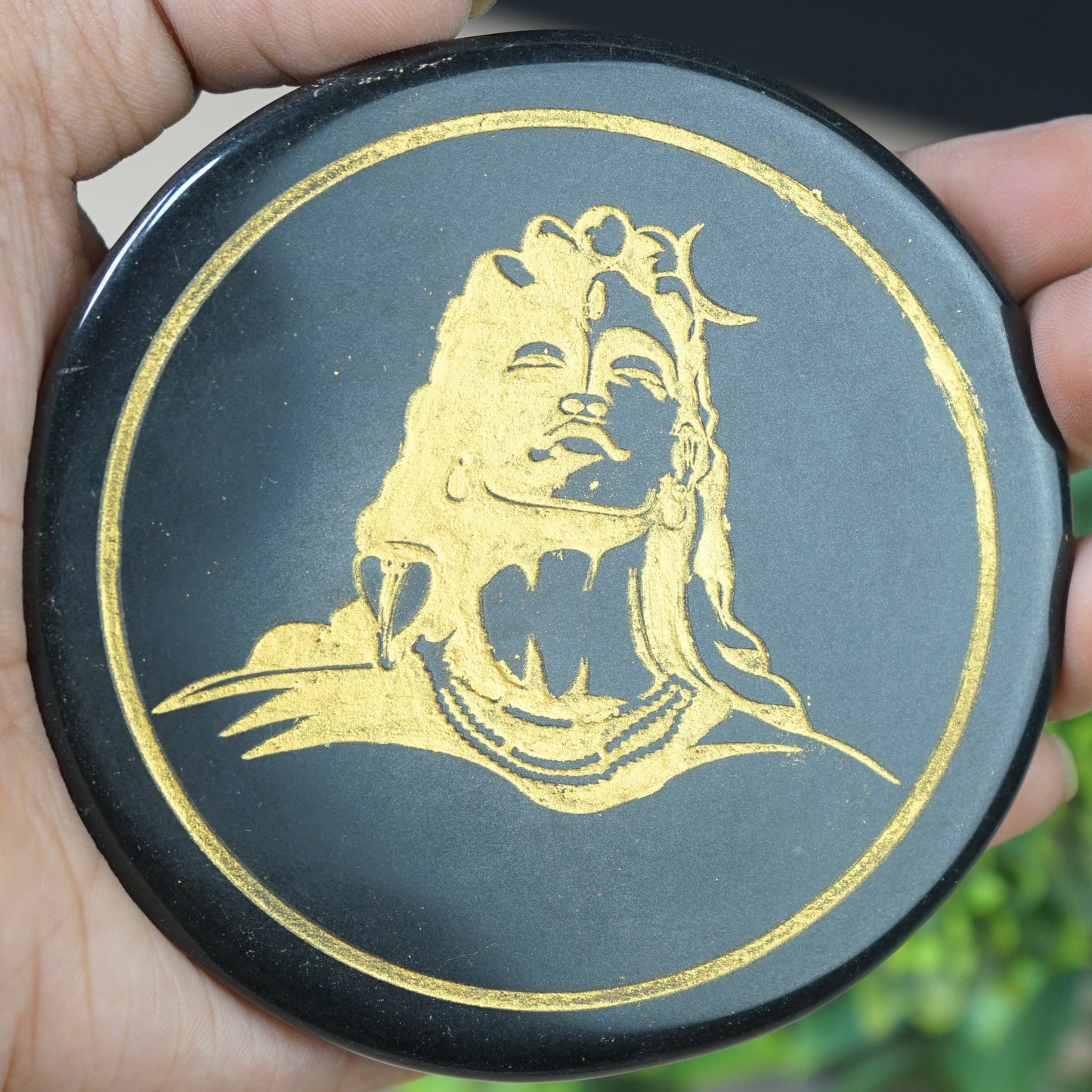 Black 3 Inch Carving Plate