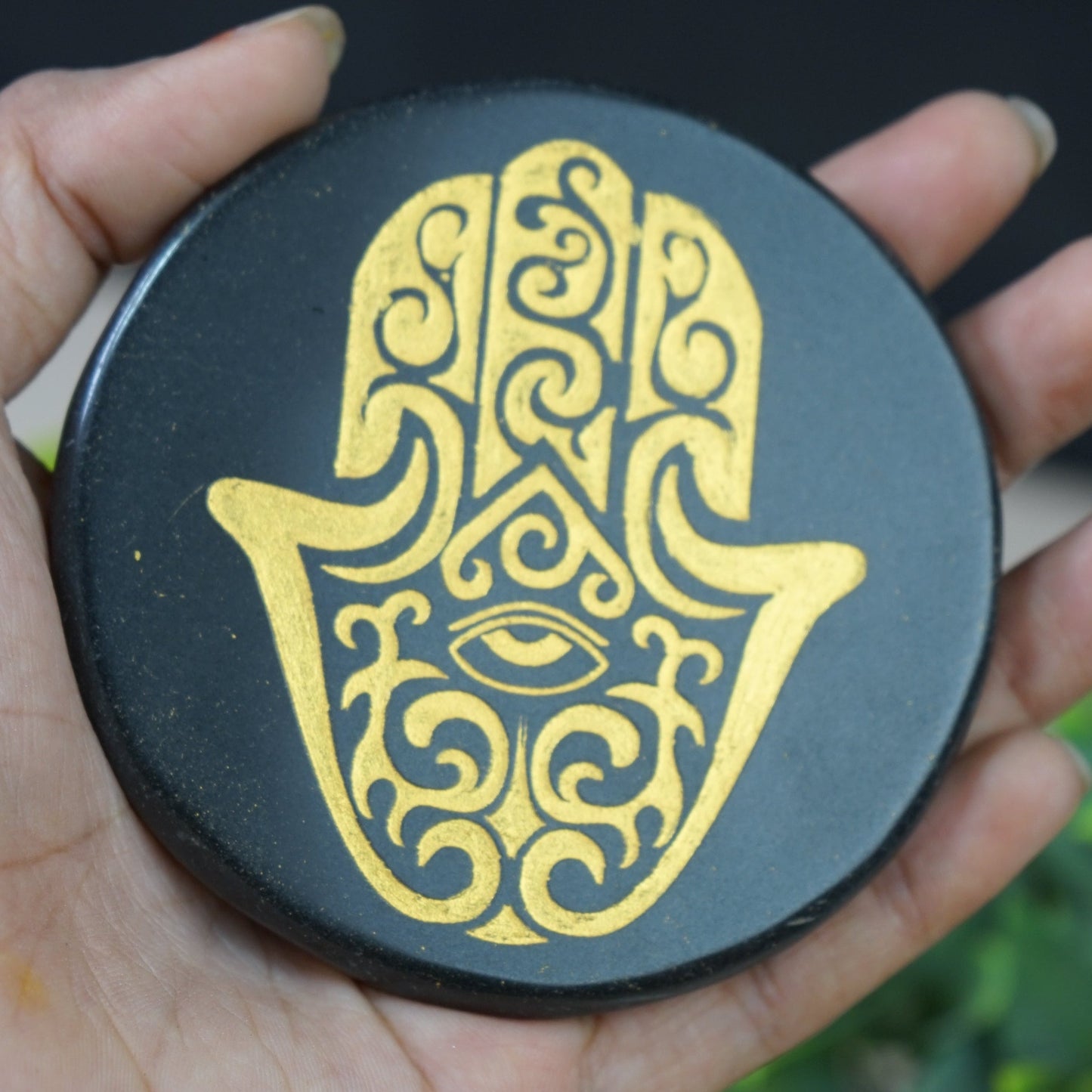 Black 3 Inch Carving Plate
