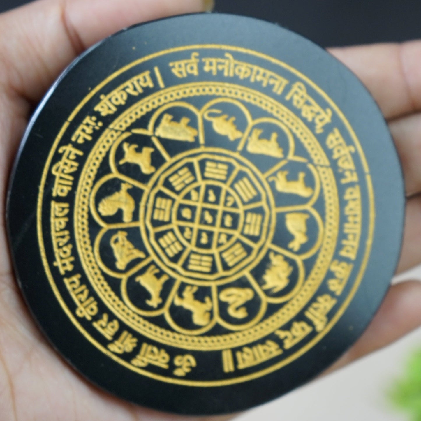 Black 3 Inch Carving Plate