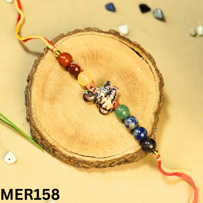7 chakra stones with kids cartoon charms rakhi.-Krishna No.8 [MER158]-Maitri Export | Crystals Store