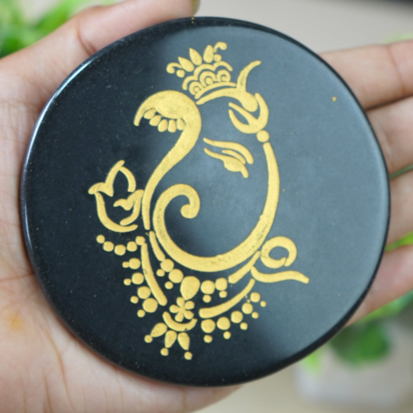 Black 3 Inch Carving Plate