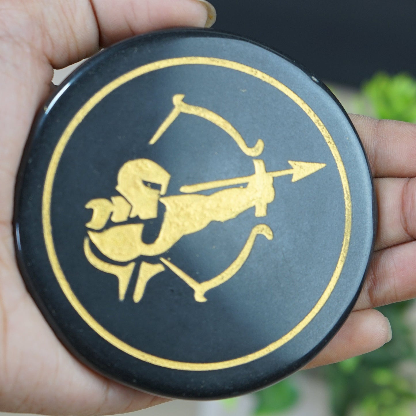 Black 3 Inch Carving Plate