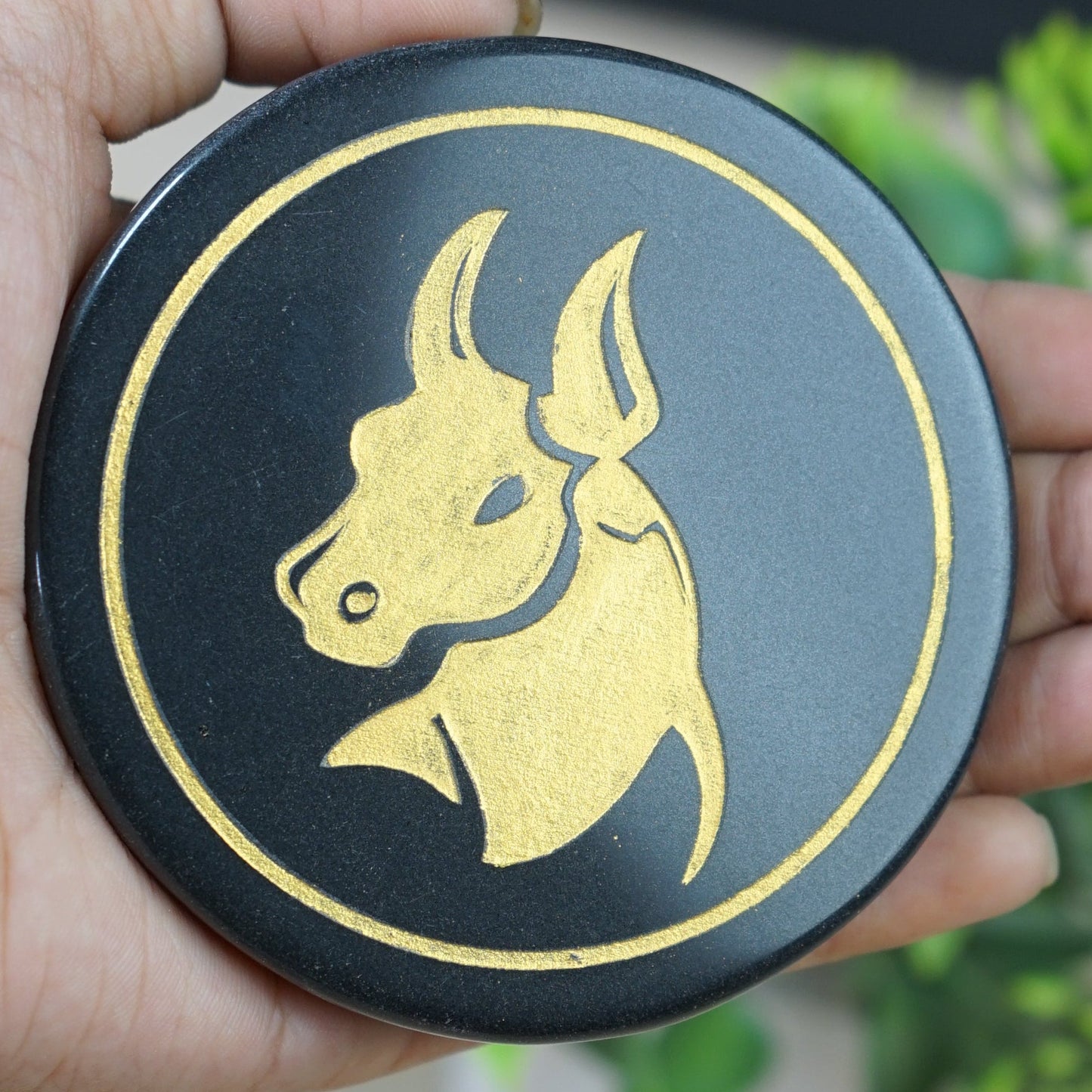 Black 3 Inch Carving Plate