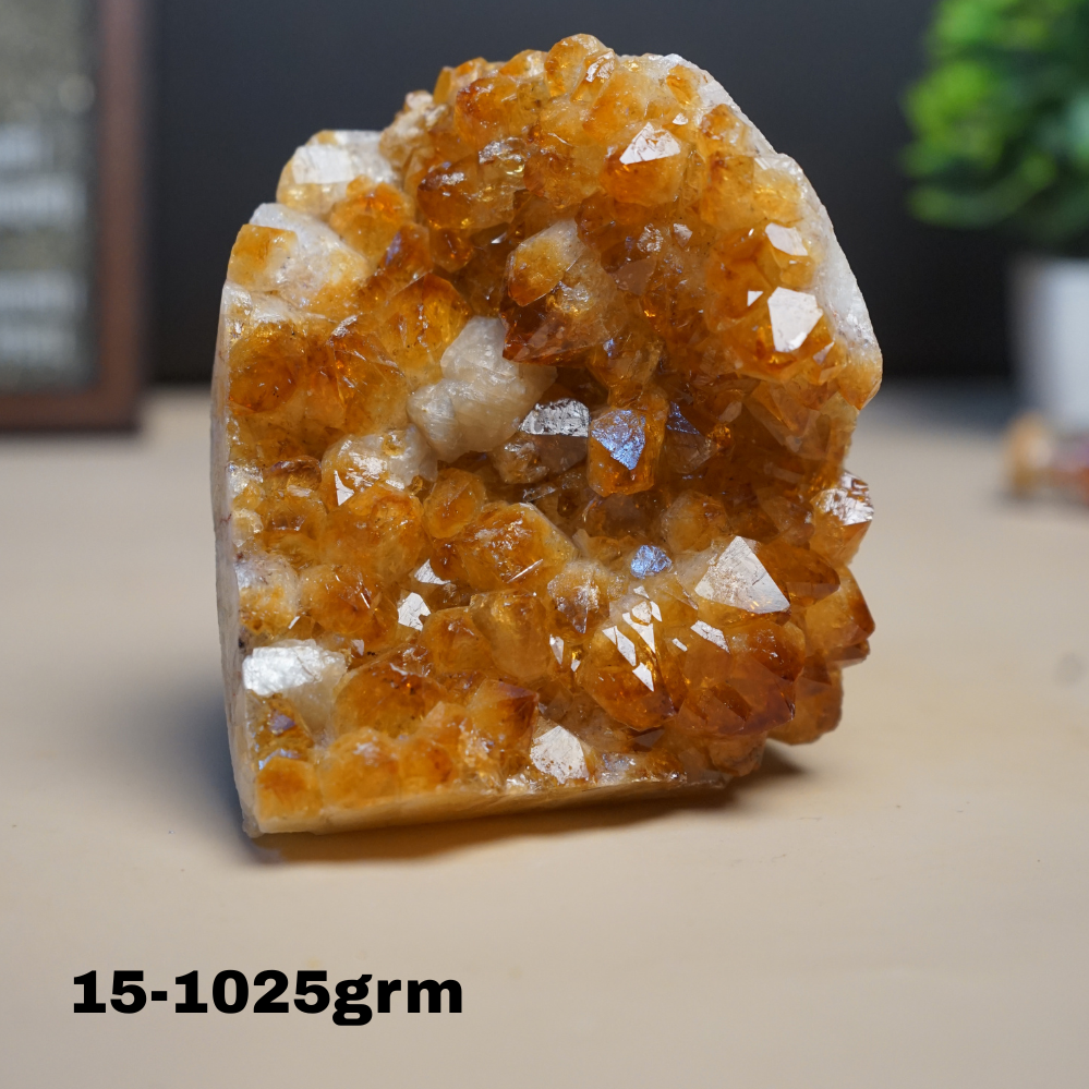 Citrine Geode Cluster from Brazil-15 - 1025gm-Maitri Export | Crystals Store
