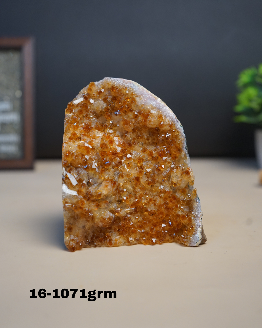 Citrine Geode Cluster from Brazil-16 - 1071gm-Maitri Export | Crystals Store