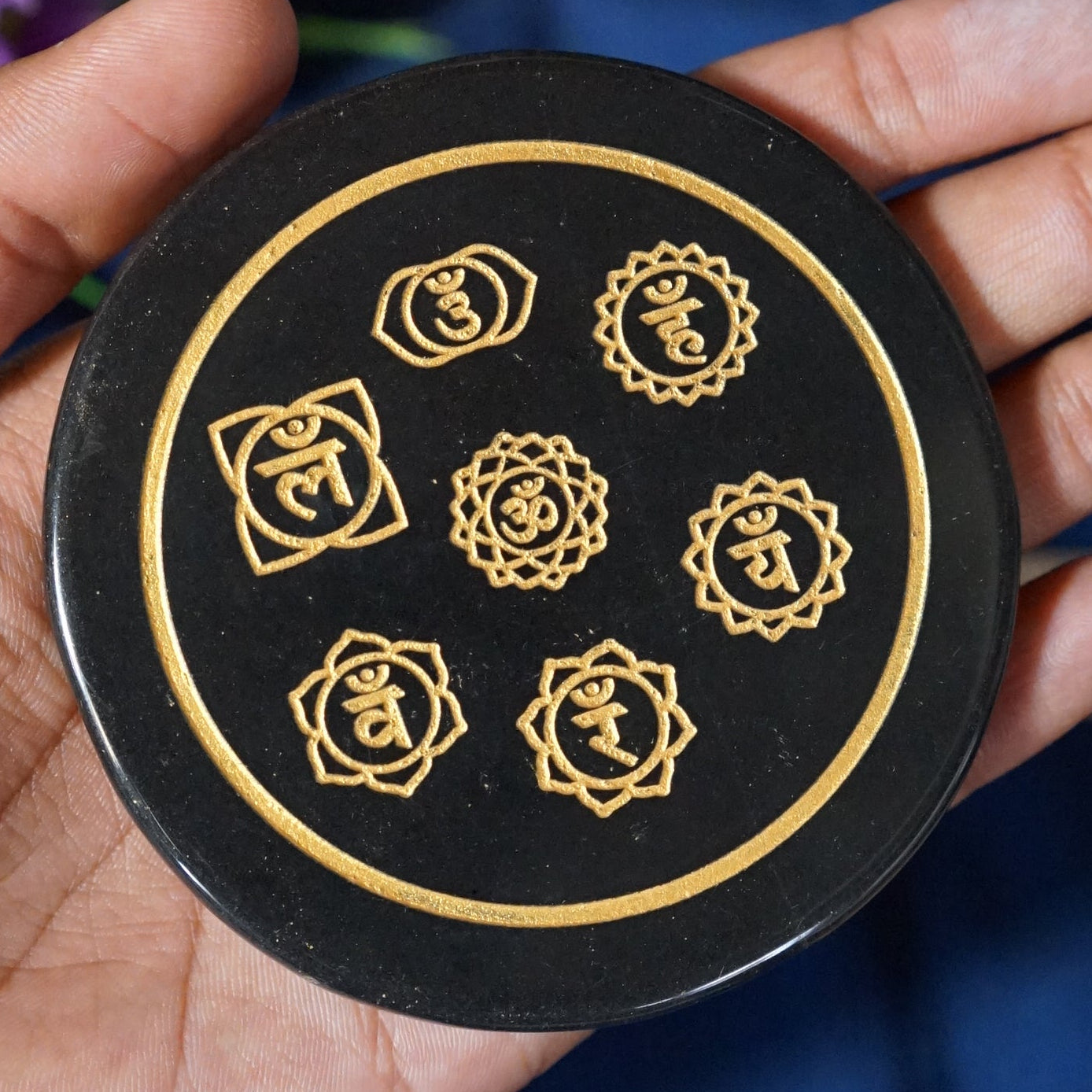 Black 3 Inch Carving Plate