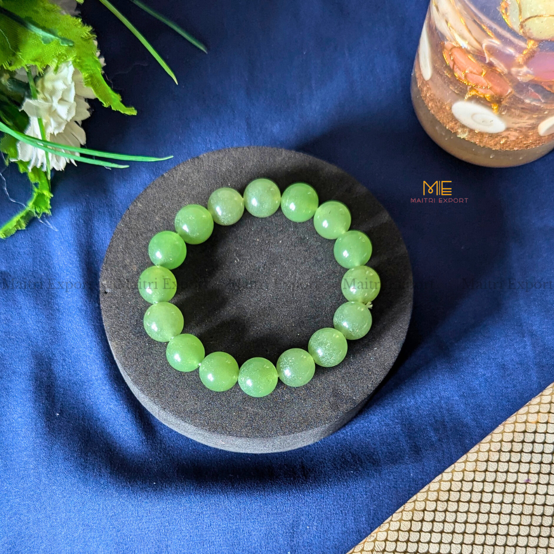 Natural Crystal Healing Stone 12mm Bracelet-Maitri Export | Crystals Store