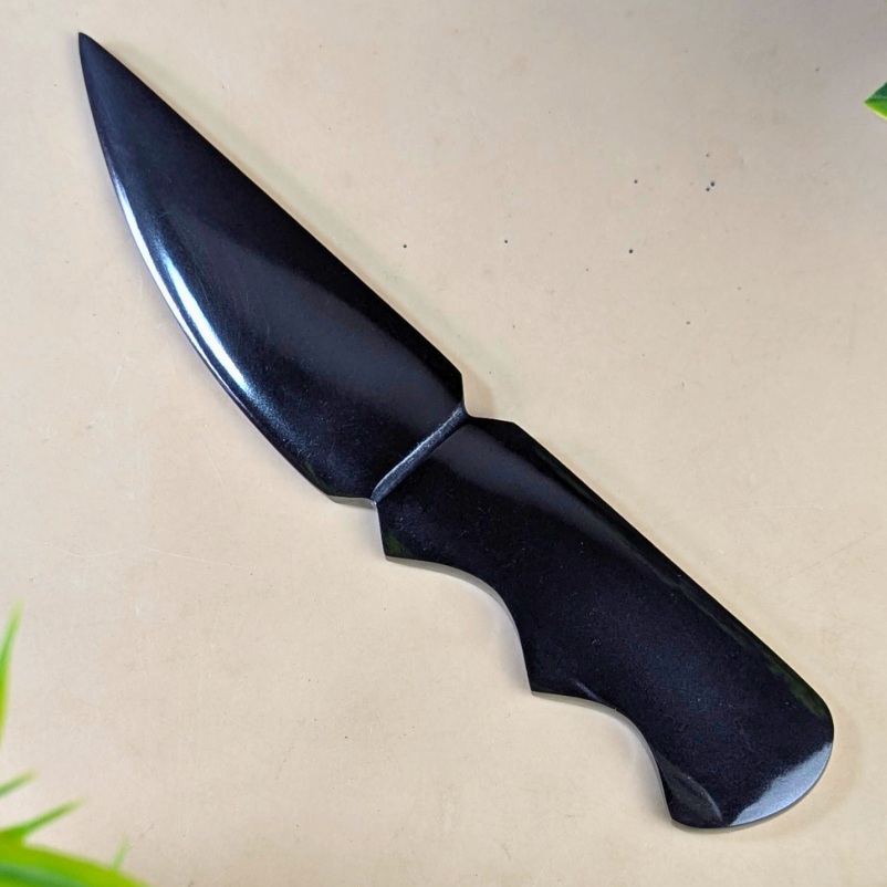 Selenite / black / opalite 6 Inch Knife-Black-12-Maitri Export | Crystals Store